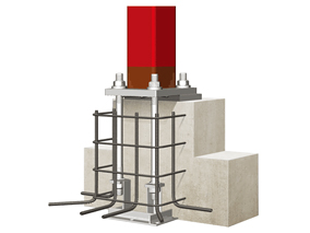 固定柱脚工法　ISベース