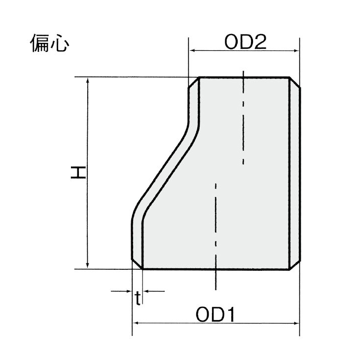 突合せ溶接継手　レジューサ　偏心_thume5